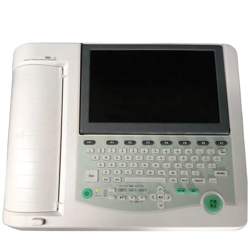 Hospital ICU Medical ECG1201  Digital 12 Channel 10 inch Portable ECG Machine Price