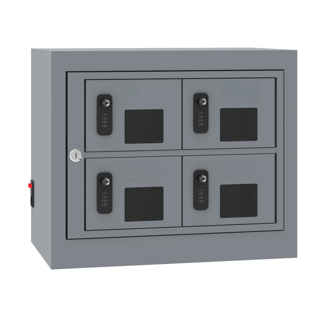 15 Door Wall Mounted Cell Phone Lockers Key Lock USB-C Mobile Phone Storage Charging Station Locker