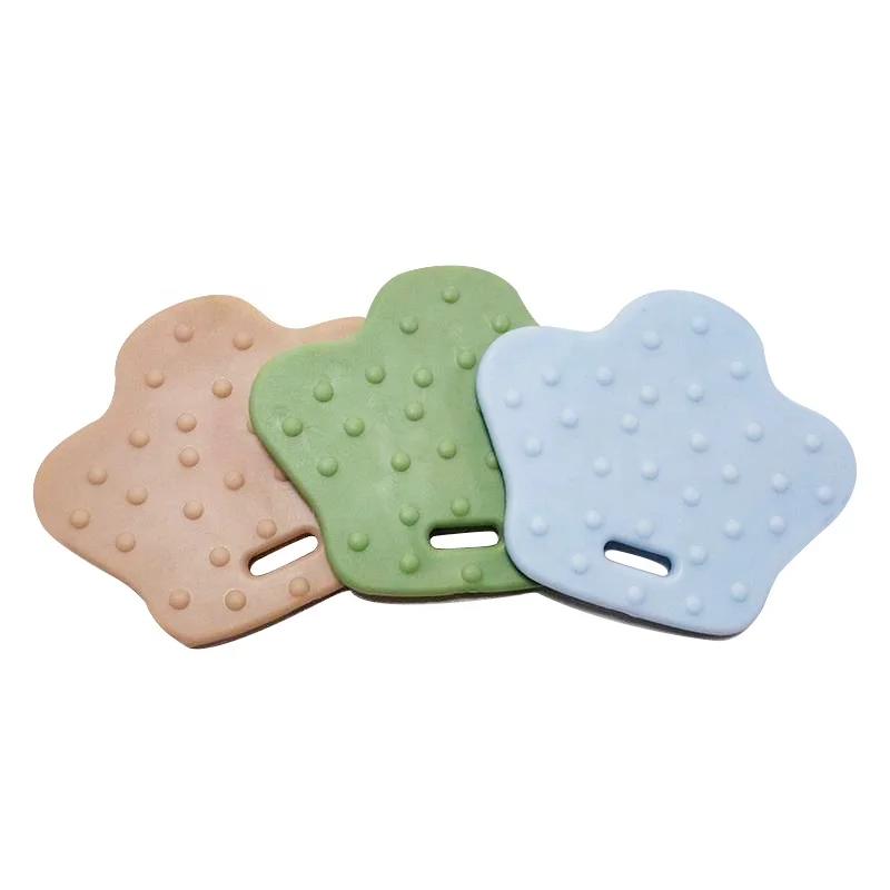 
Custom shapes colorful Baby soft silicone corner teether 