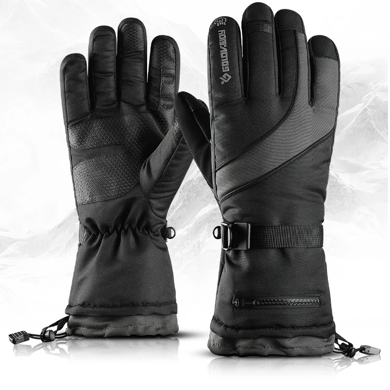 
 19 видов зимних лыжных перчаток для улицы велоспорта четырехслойные водонепроницаемые карманные сенсорные экраны Нескользящие плюшевые теплые  