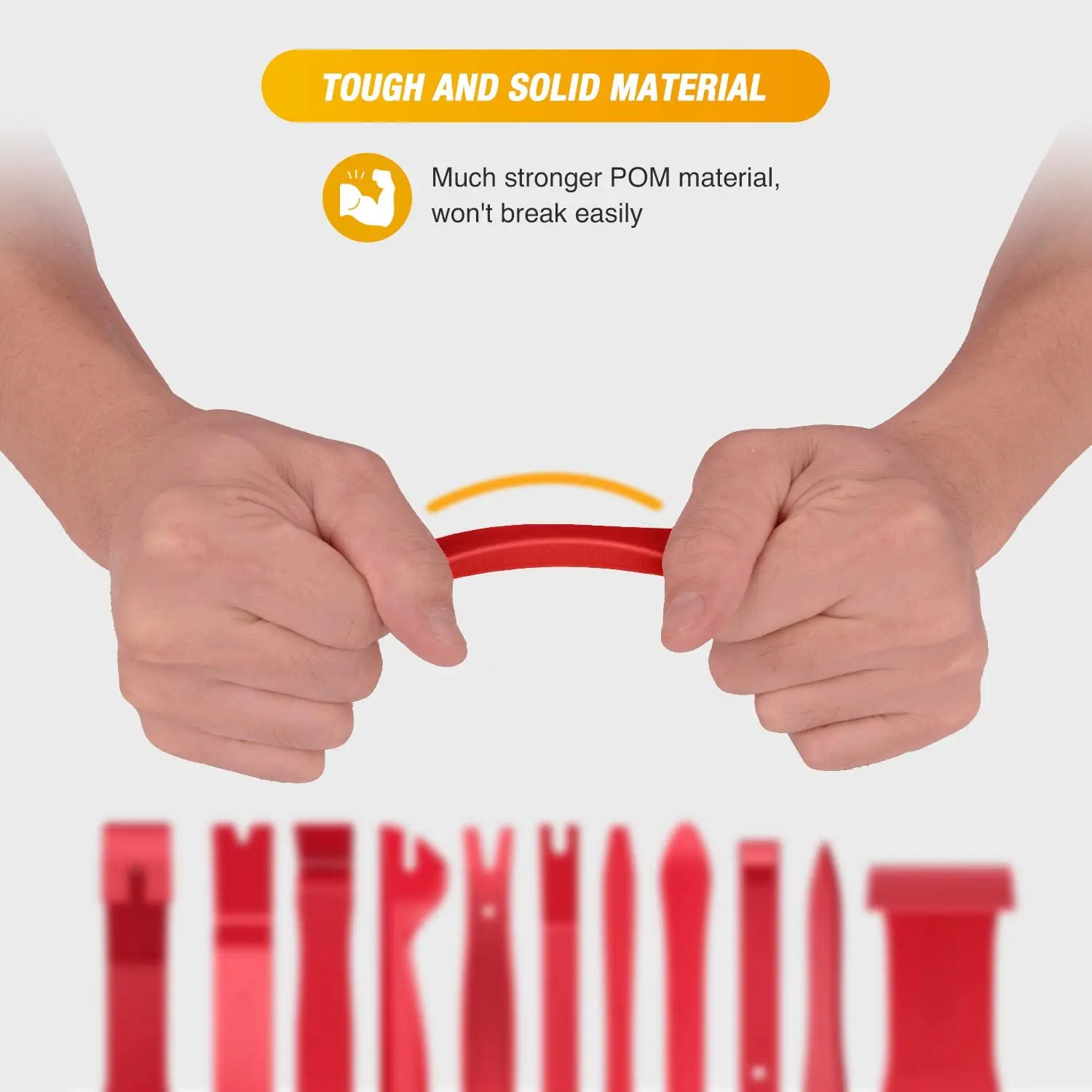 New Nylon and Glass fiber 40Pcs Trim Removal Tool Auto Terminal Removal Key Tool with Hook and Pick Set