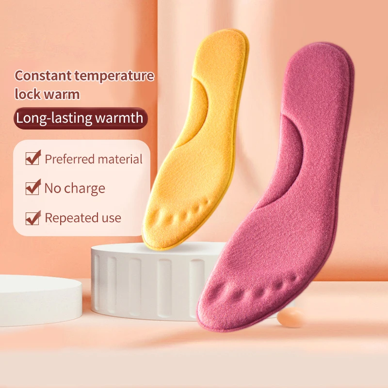 Soft Winter Sport Shoe Pad Constant Temperature Heating Warm Memory Foam Arch Support Insoles Self Heated Thermal Insoles