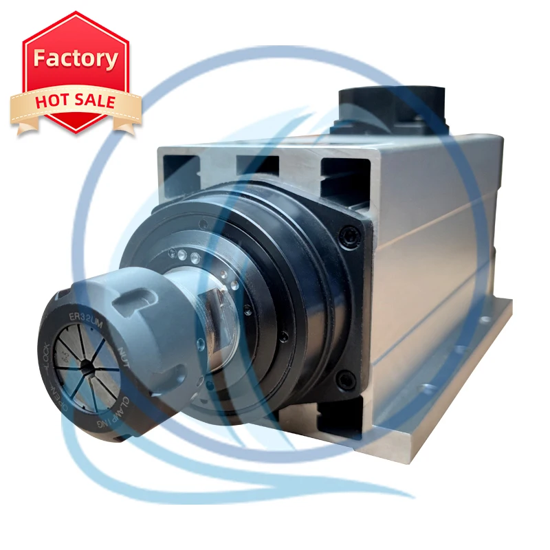Shandong Machinery Original 0.8kw 1.5kw 2.2kw 3.5kw 4.5kw 6kw 7.5kw ER11 air cooled spindle motor with vfd