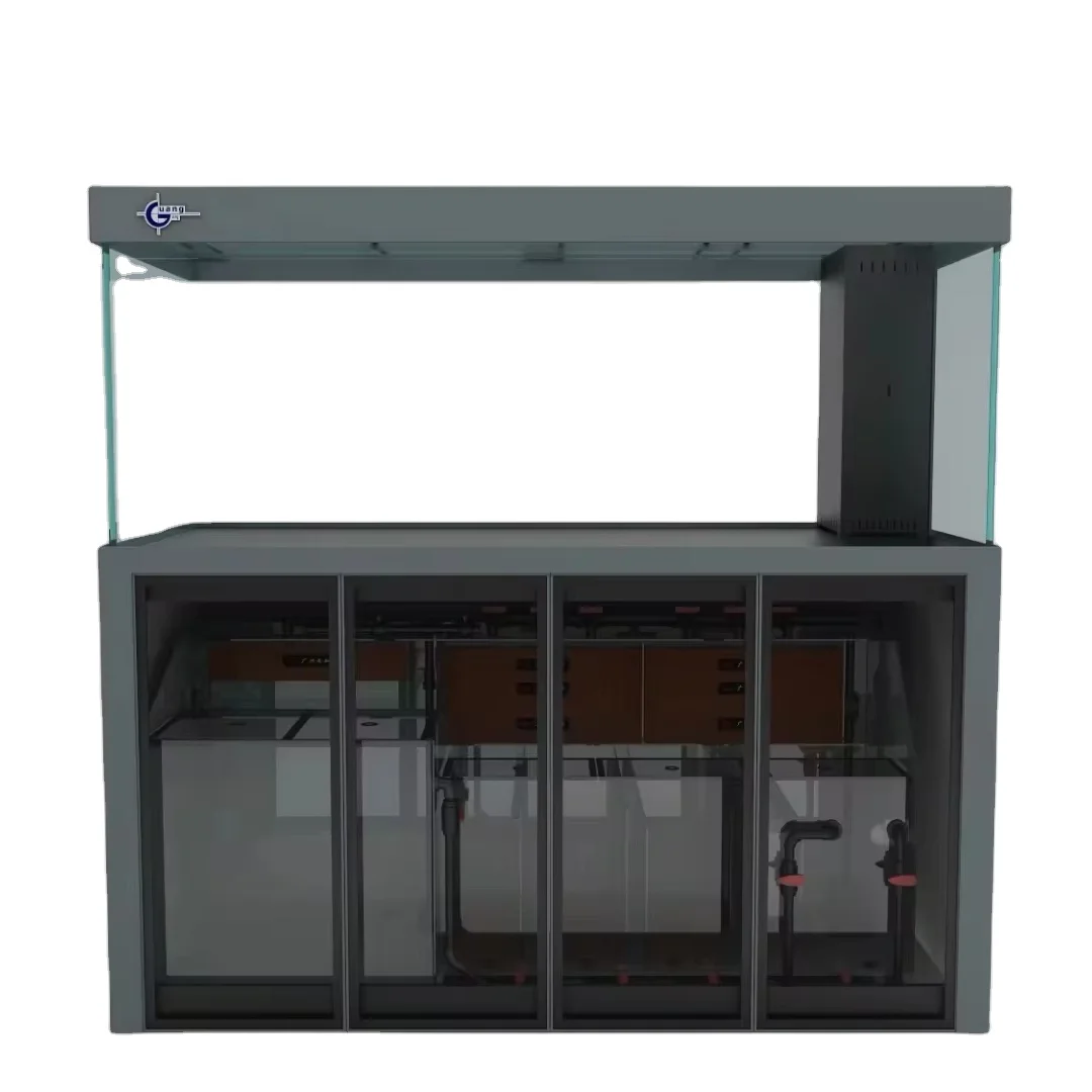Wholesale Aquarium Fish Tank Goldfish Ornamental Large With Cabinet and Filter System