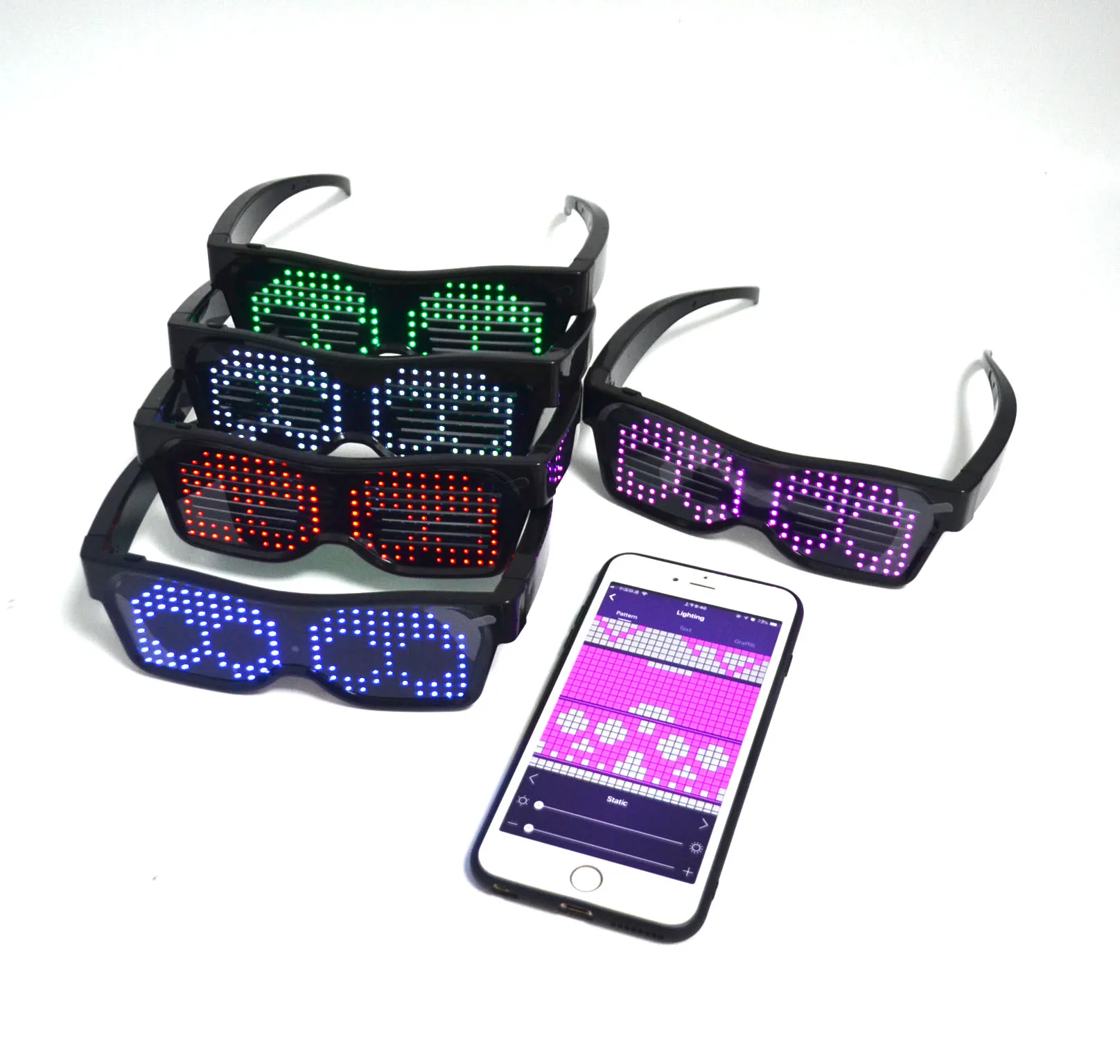 Super September New Design  LED Luminous Glasses for Halloween