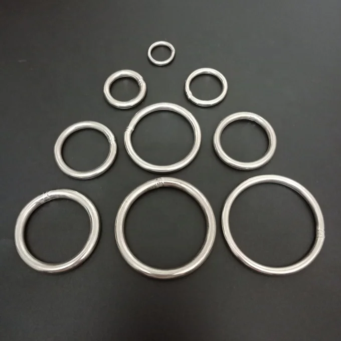 many sizes stainless steel o ring metal round o-ring 10mm 20mm 25mm 30mm 35mm 38mm