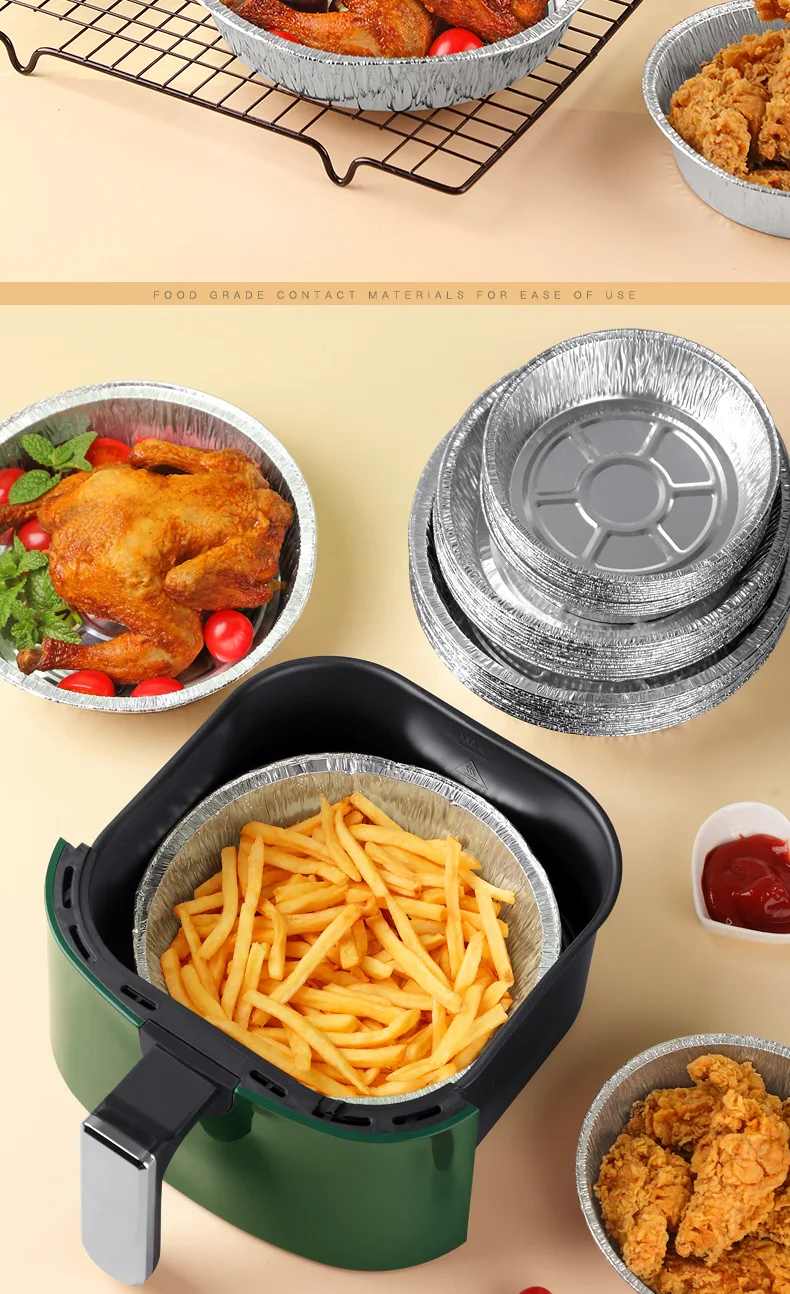 Factory direct sale cheap disposable  50 packs metal packaging foil bowl  aluminum foil container aluminum foil trays