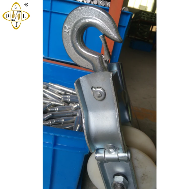 high quality pulley for cable strings, Double sheave pulley block
