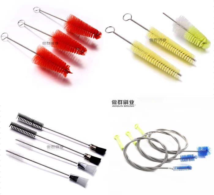 Metal Bristle Trumpet Cleaning Snake Brush