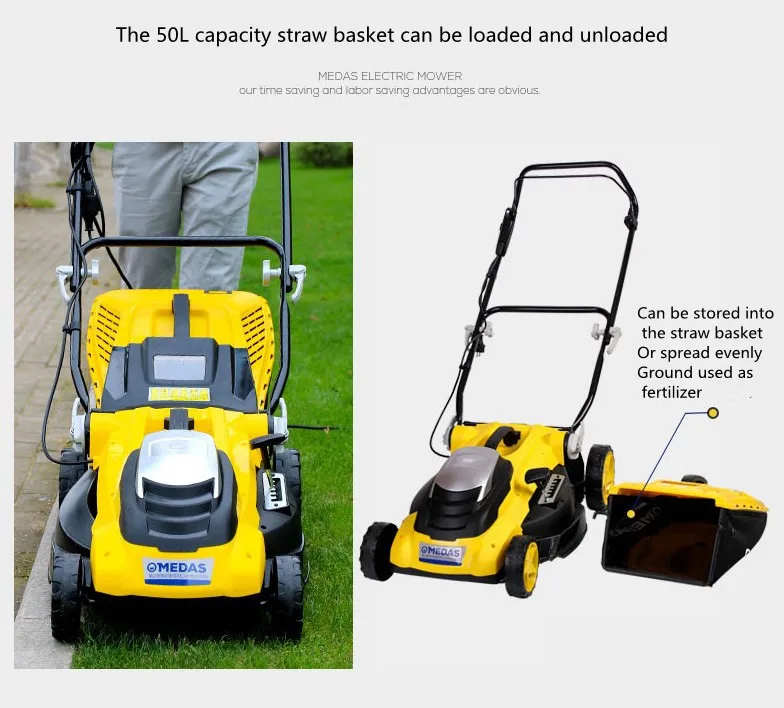 
High power lawn mower A hand-pushed household lawn mower 