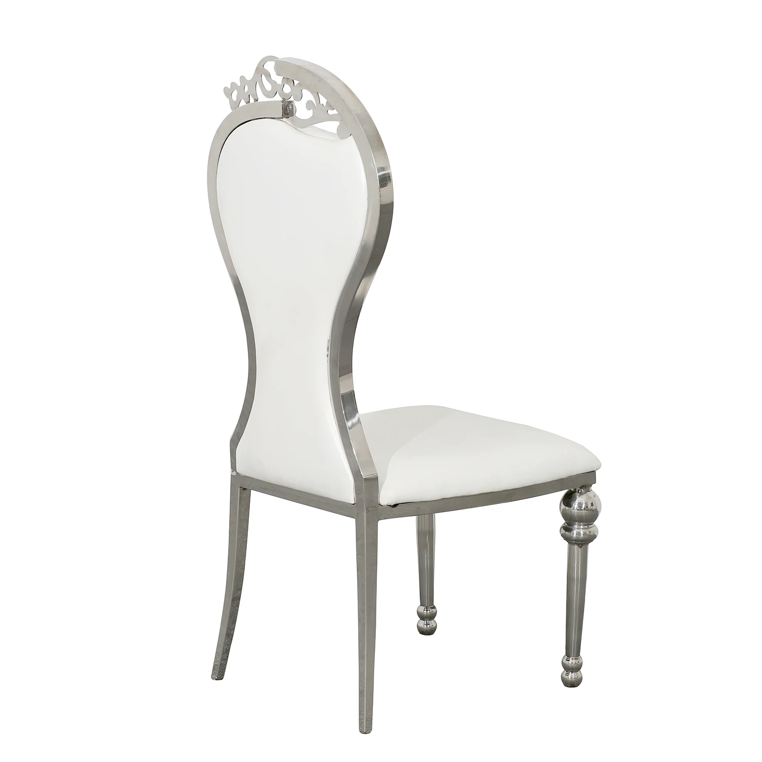 Modern stackable event party stainless steel gold wedding chair for rental