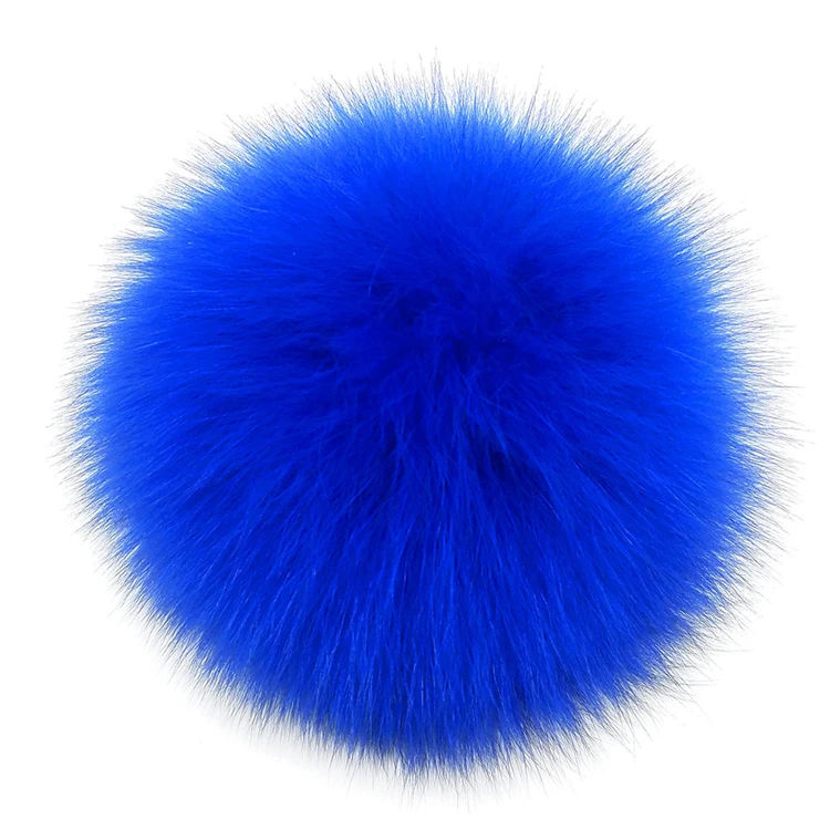 Winter Hat Use Multi-color Faux Fox Fur Pom Poms