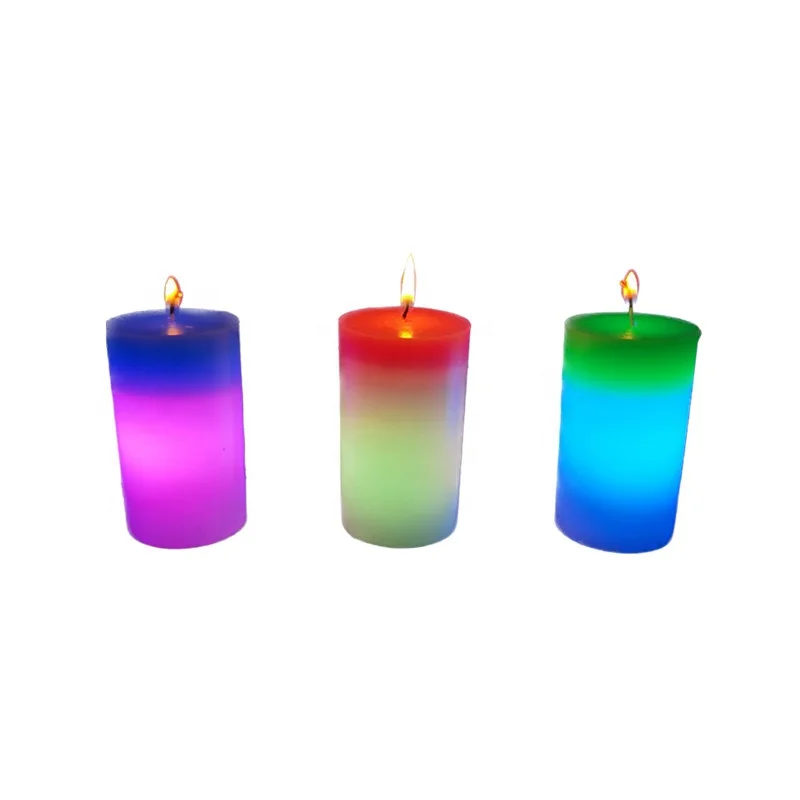 light sensitive color changing magical customized candles