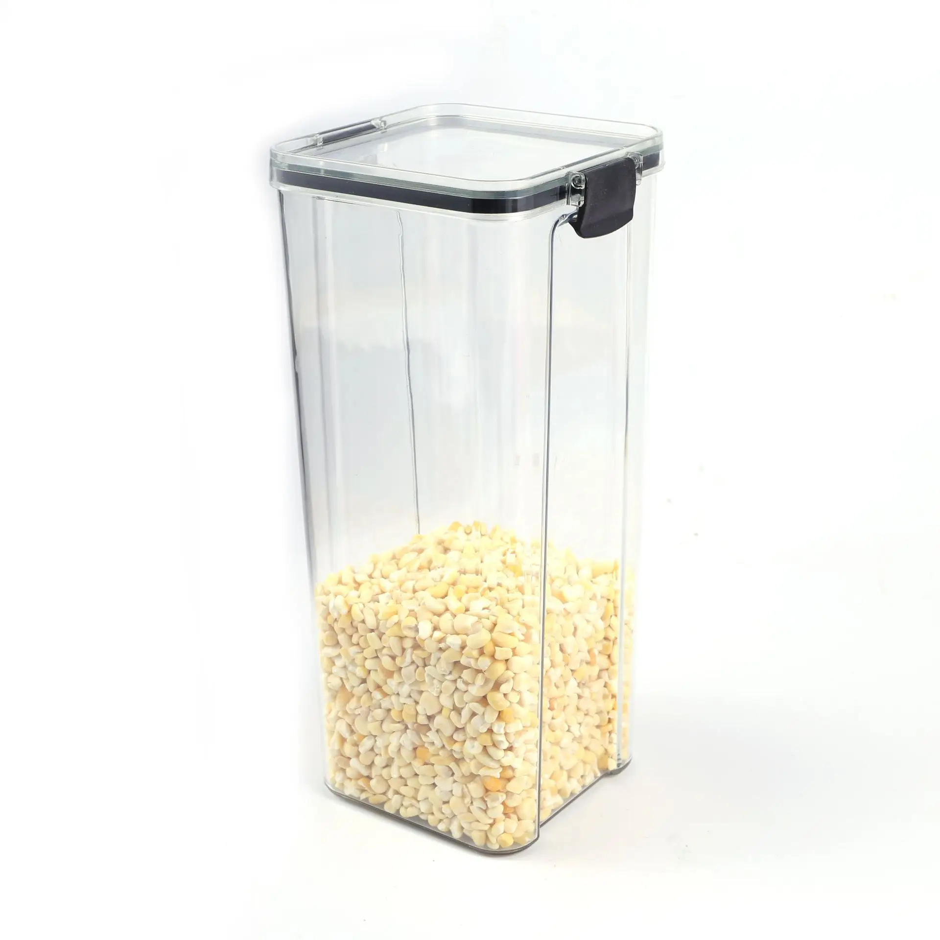 Hot Sell New Design Large Capacity Plastic Sealed Food Containers with Measuring Cup Grain Rice Dispenser Storage For Kitchen