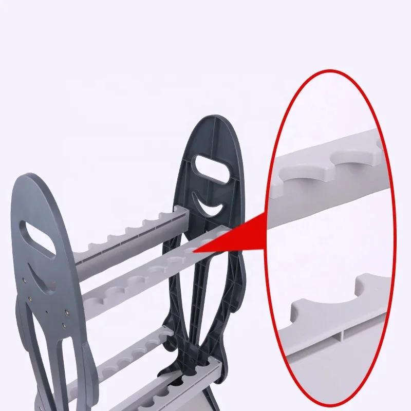 Hot Sale Lightweight 16Holes Fishing Pole Racks Display Support Stand Fishing Rod Rack Folding Fishing Rod Pod Support Holder