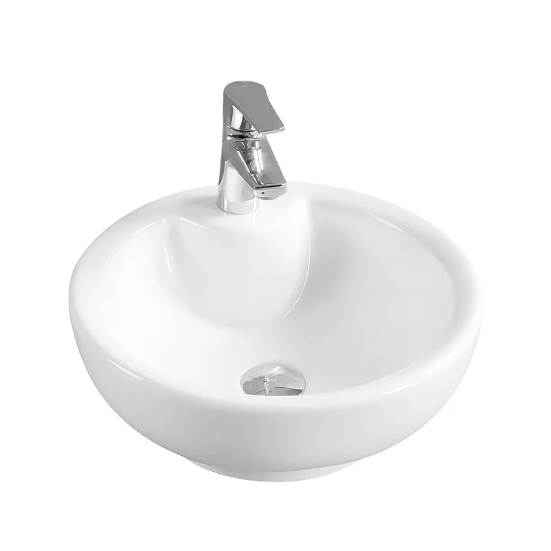 2022 Counter top new round design ceramic bath basin
