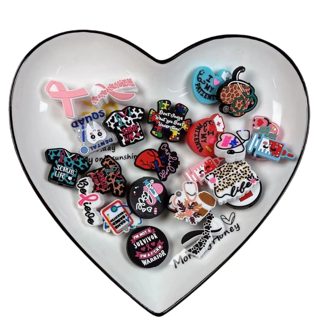 B408 Medical Nurses Focal Baby Silicone Beads Pen Making