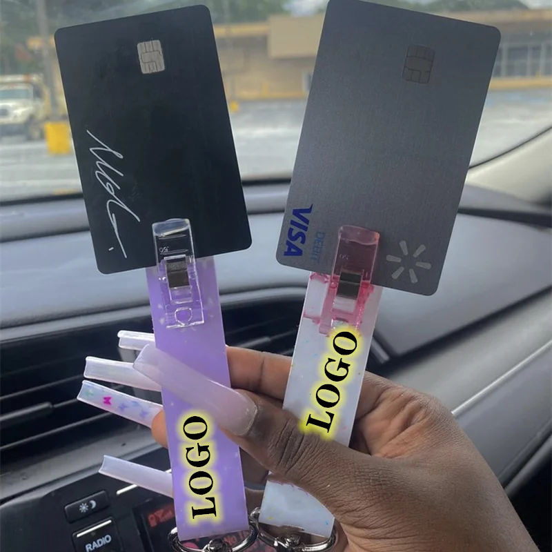 Wholesale  Custom cheap atm credit card grabber for long nails