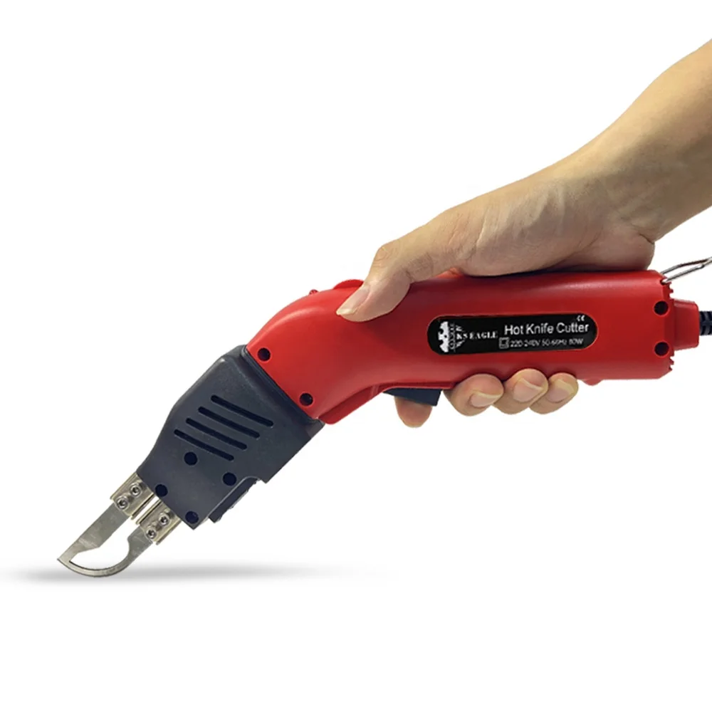 Air Cooled Electric Hot Knife Foam Cutting Tool Styrofoam Cutter 80W 110-120V for Cutting fabric, Cloth, Rope, PU Leather