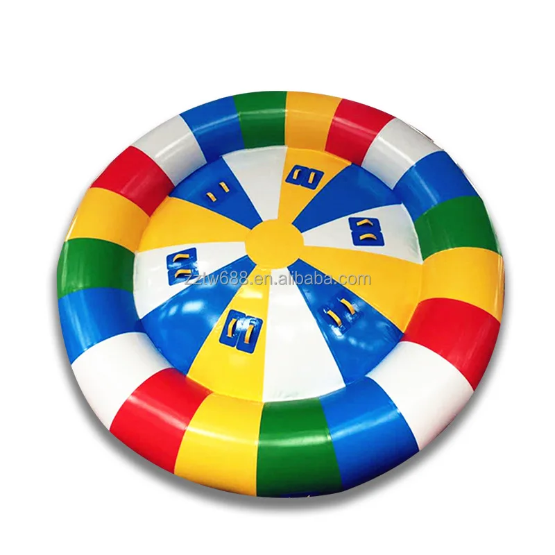 Factory Price Water Spinning Ball Inflatable Drag Spinning UFO Towable Tube Inflatable Water Rotating Disco Boat