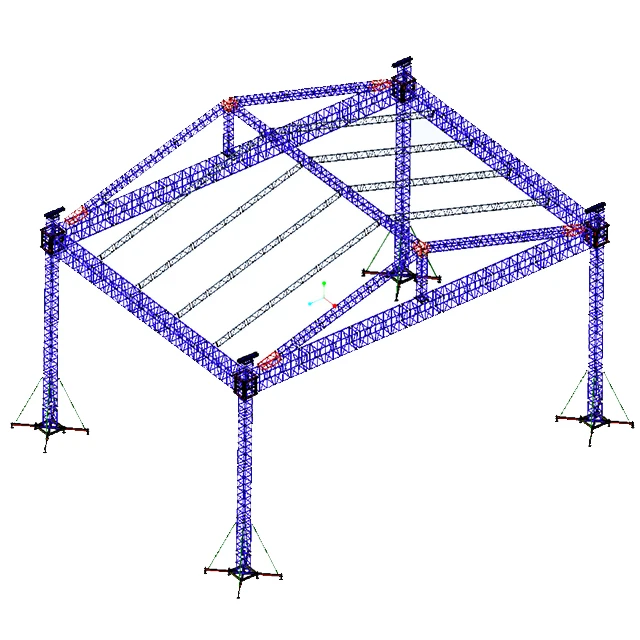 Pin Edge Stage Tent Concert Mobile Stage Arc Decorative Lighting Arc Roof Truss Lift Arch Truss System