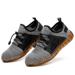 Защитная обувь для мужчин, противоскользящая и износостойкая защитная обувь с защитой от ударов и сухожилий