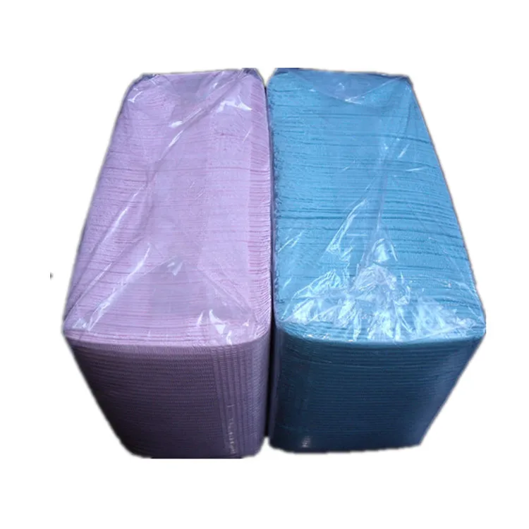 Hot Sale Plastic Paper Material Dental Bibs Dentistry Disposable Dental Bibs