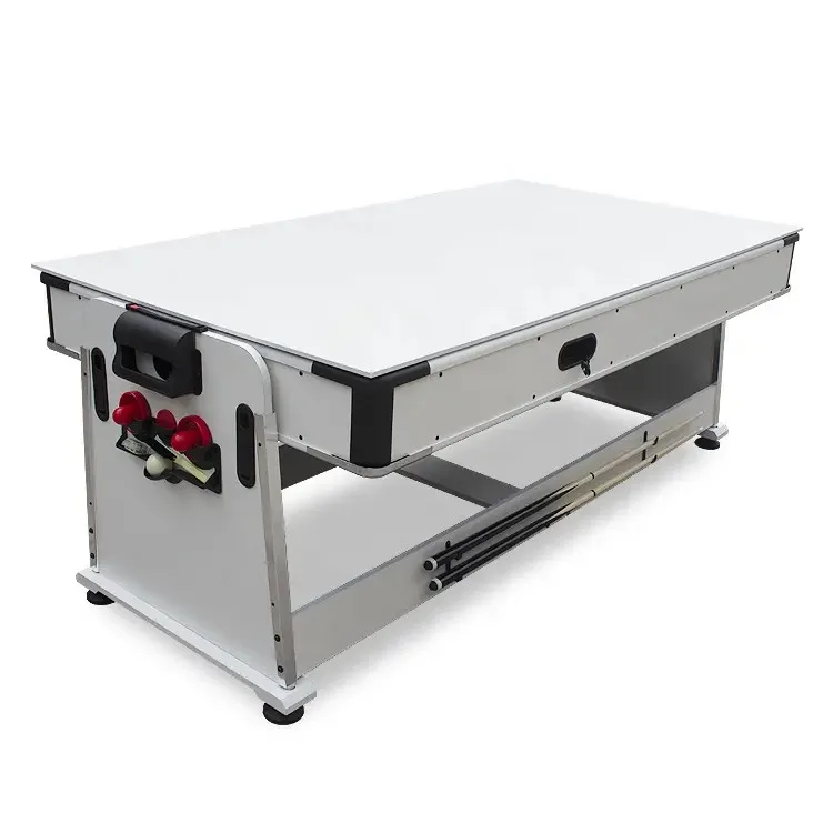 Multi Game  4 In 1 Rotating Air Hockey Snooker Pool Dining Billiard Table Tennis Table for Adults