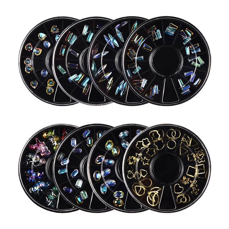 11 styles crystal rhinestones metal 3d nail art new style decoration 2023 nail art