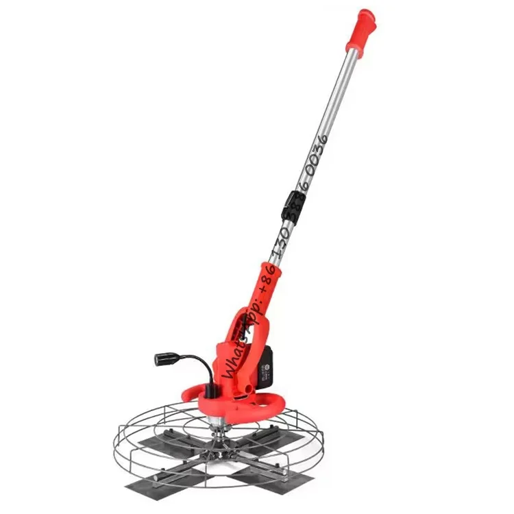 21V 400W Portable Handheld Electric Concrete Mortar Plastering Troweling Wall Polishing Machine Cement Power Trowel