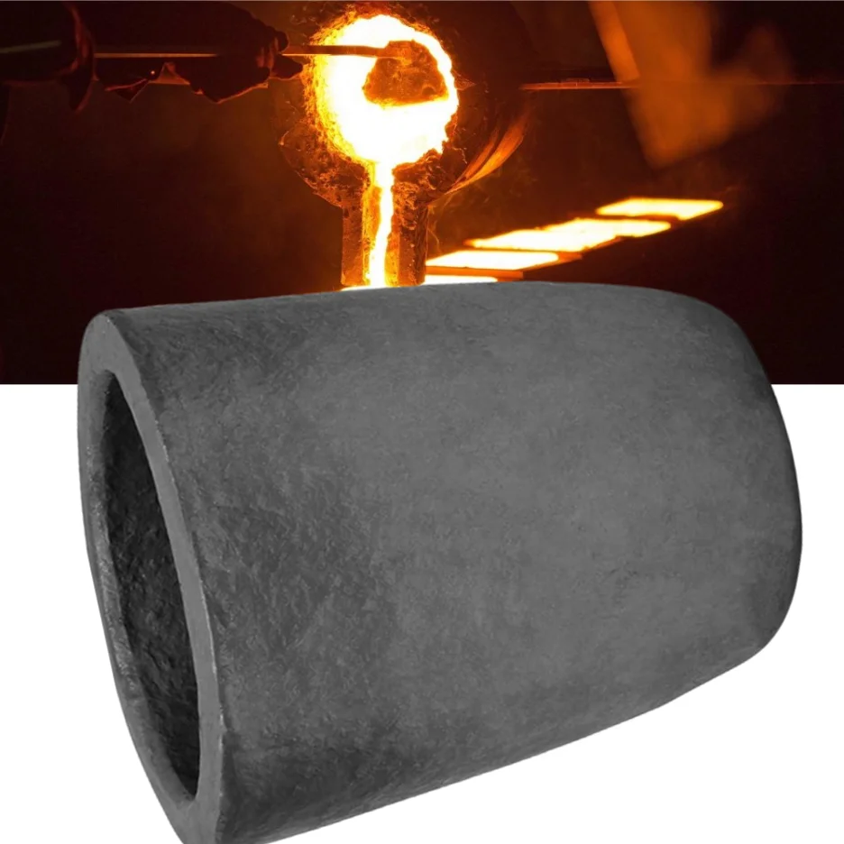 High Thermal Conductivity Melting Metal 200kg Silicon Carbide Graphite Foundry Crucible For Melting Steel