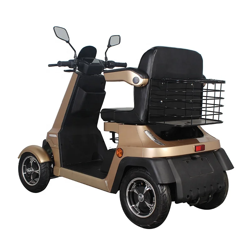 48V 3A Travel 4 Wheels Elderly Electric Scooter Disabled Handicapped Mobility Scooter For Seniors