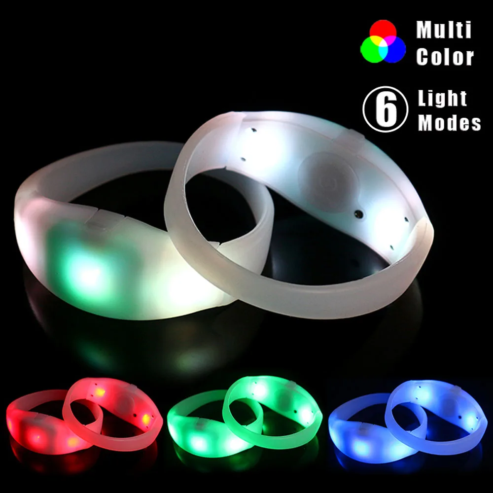 New Year Party Concert Flashing RFID Remote Silicon Pulsera Wristbands Control dmx led Bracelets