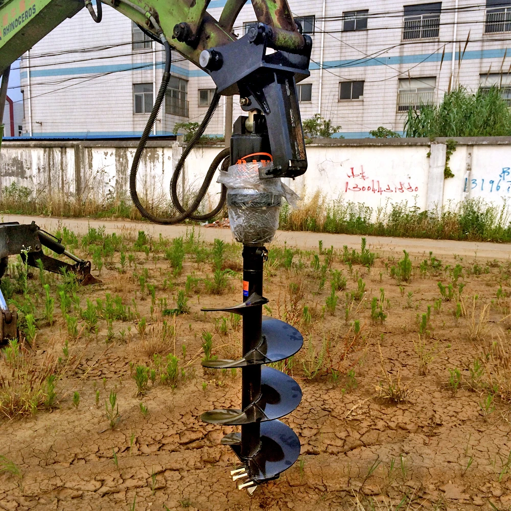Auger attachment mini excavator hole digger hydraulic earth auger