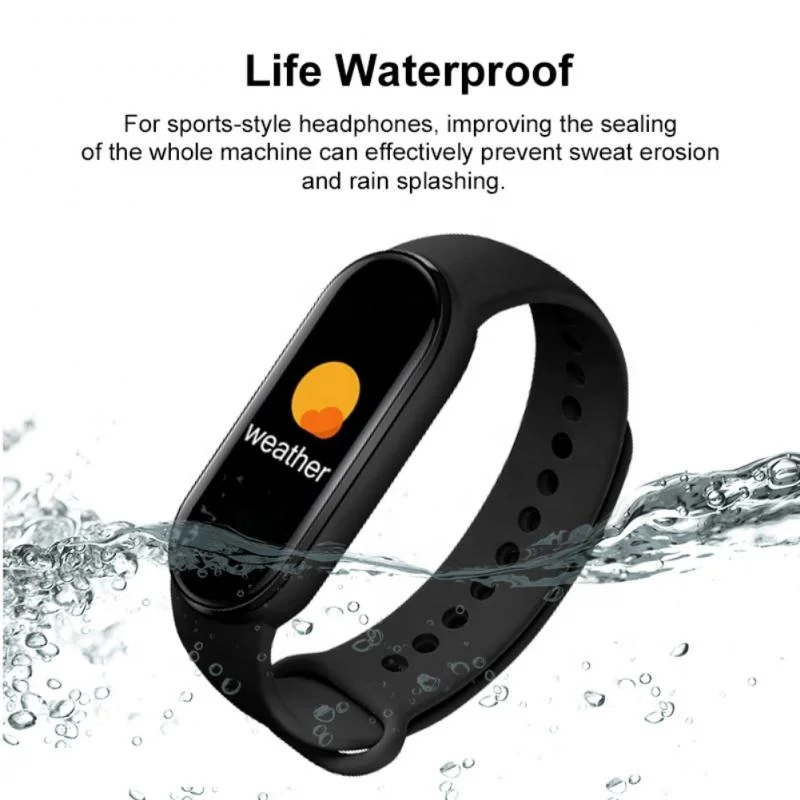 WFUN M6 Smart Bracelet Heart Rate Health Monitor Fitness M6 Smart Watch Band  For Men Fitness  M6 Bracelet Tracker