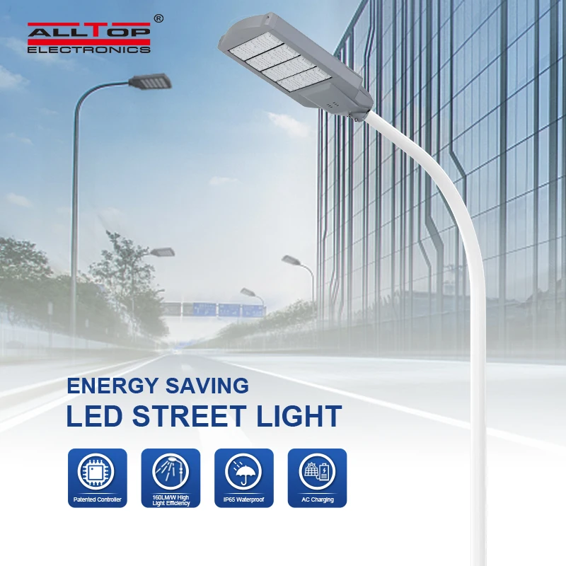 Alltop Manufacturers New Design Outdoor Waterproof Ip65 Housing Ac Energy Saving Aluminum 100w 150w 200w 250w Led Street Lights