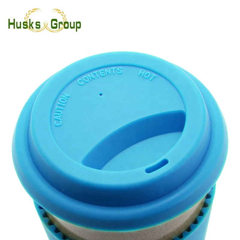 12oz Biodegradable Rice Husk Reusable Coffee Cup
