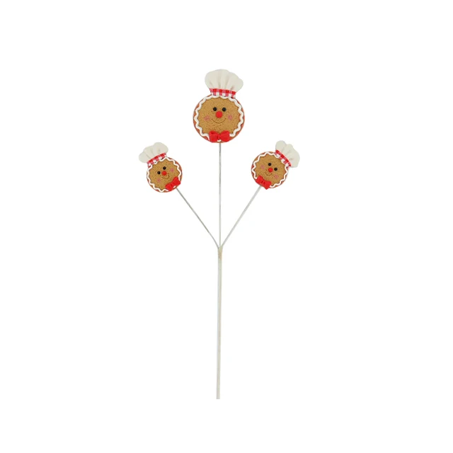 Wholesale Home Decor Nordic Style Crafts Polymer Clay Gingerbread Man Chef New Christmas Gifts