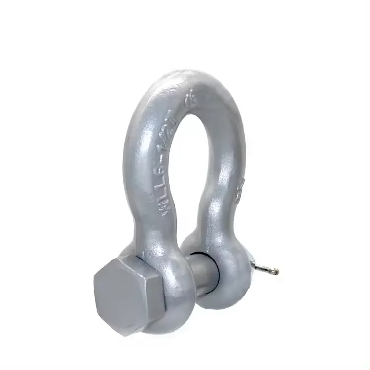 Hot Dip Galvanized Drop Forged G209 Lifting Marine Screw Pin Bow Shackle