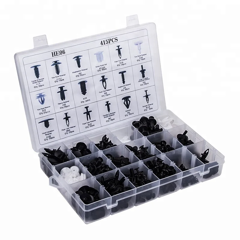 Новые нейлоновые автомобильные фиксаторы, комплект, пластиковые автомобильные детали с фиксатором нажатия, фиксатор бампера, зажимы для бампера автомобиля