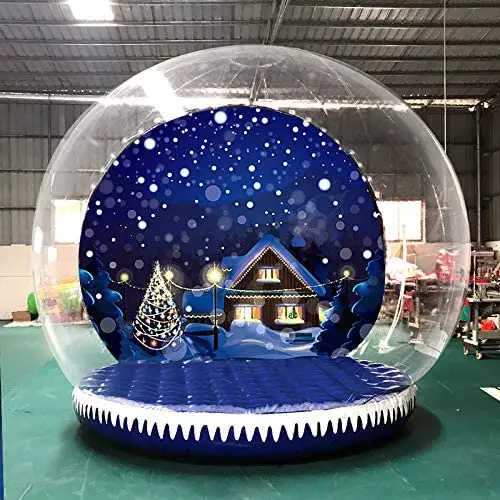 Cheap transparent inflatable snow globe for  outdoor advertising