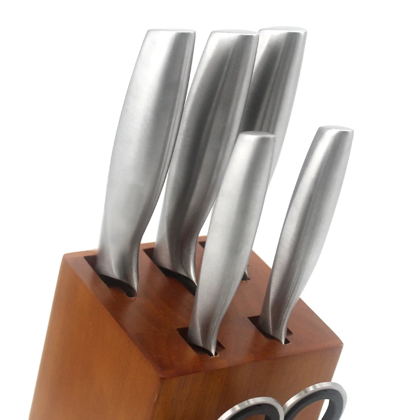 HSK Top Hit Rates Product Best Selling Favourable Price Professional 5 In 1 Scissors Kitchen Sharp Knife Hollow Handle Sharpen