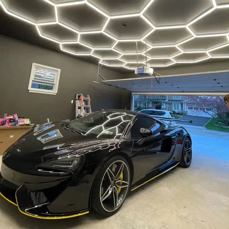 HanYin The customized LED workshop hexagonal light for the car polishing lights Garage Work Light
