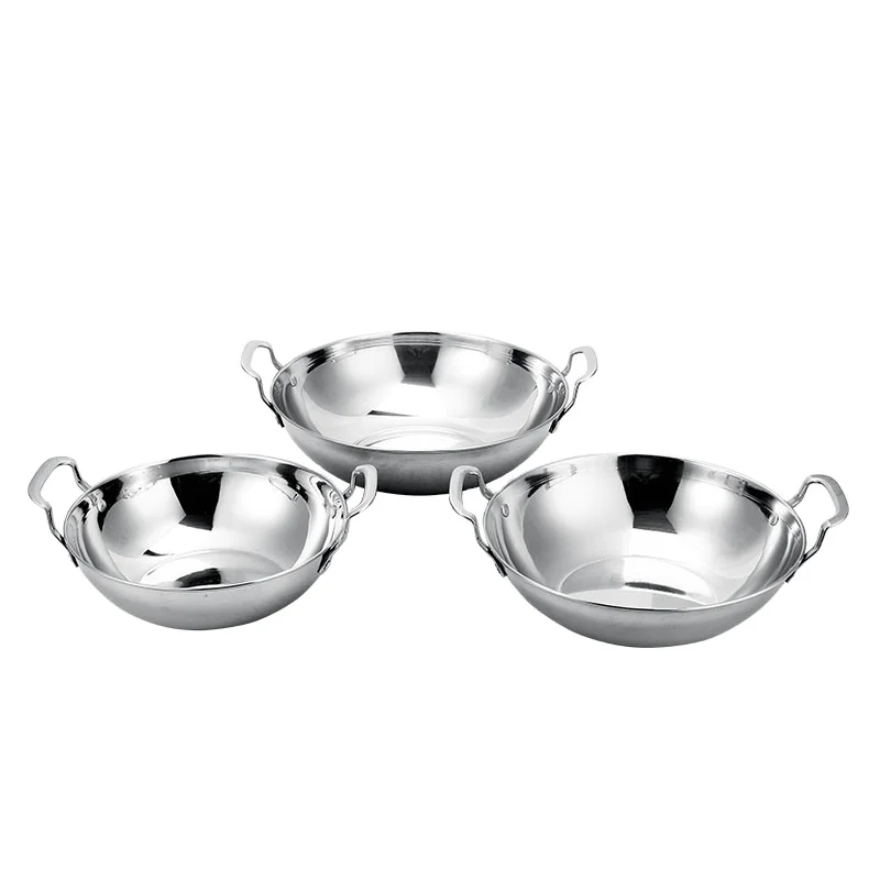 
Hihg Quality Stainless Steel Wok Stainless Steel Pan 