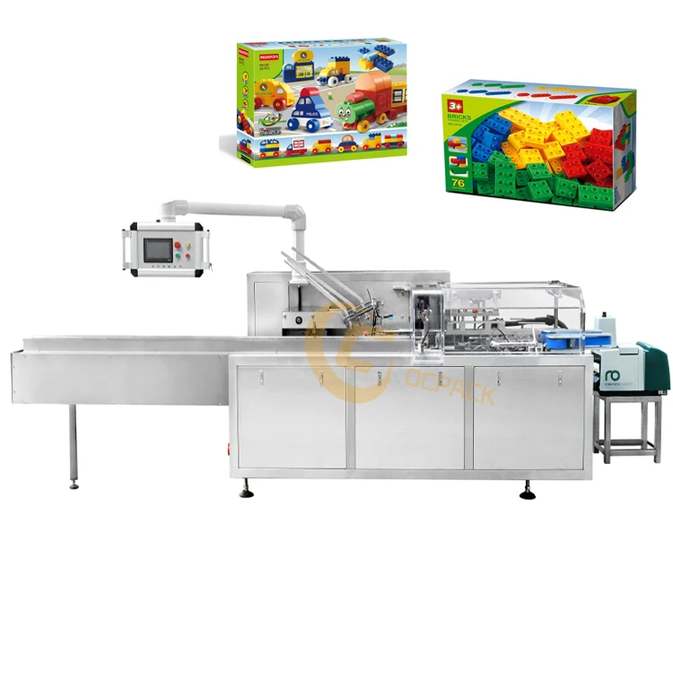 Automatic Child Toys Packaging Machine Carton Box Doll Kid Toy Car Bricks Cartoning Machine Paper Boxes Glue Seal Machinery