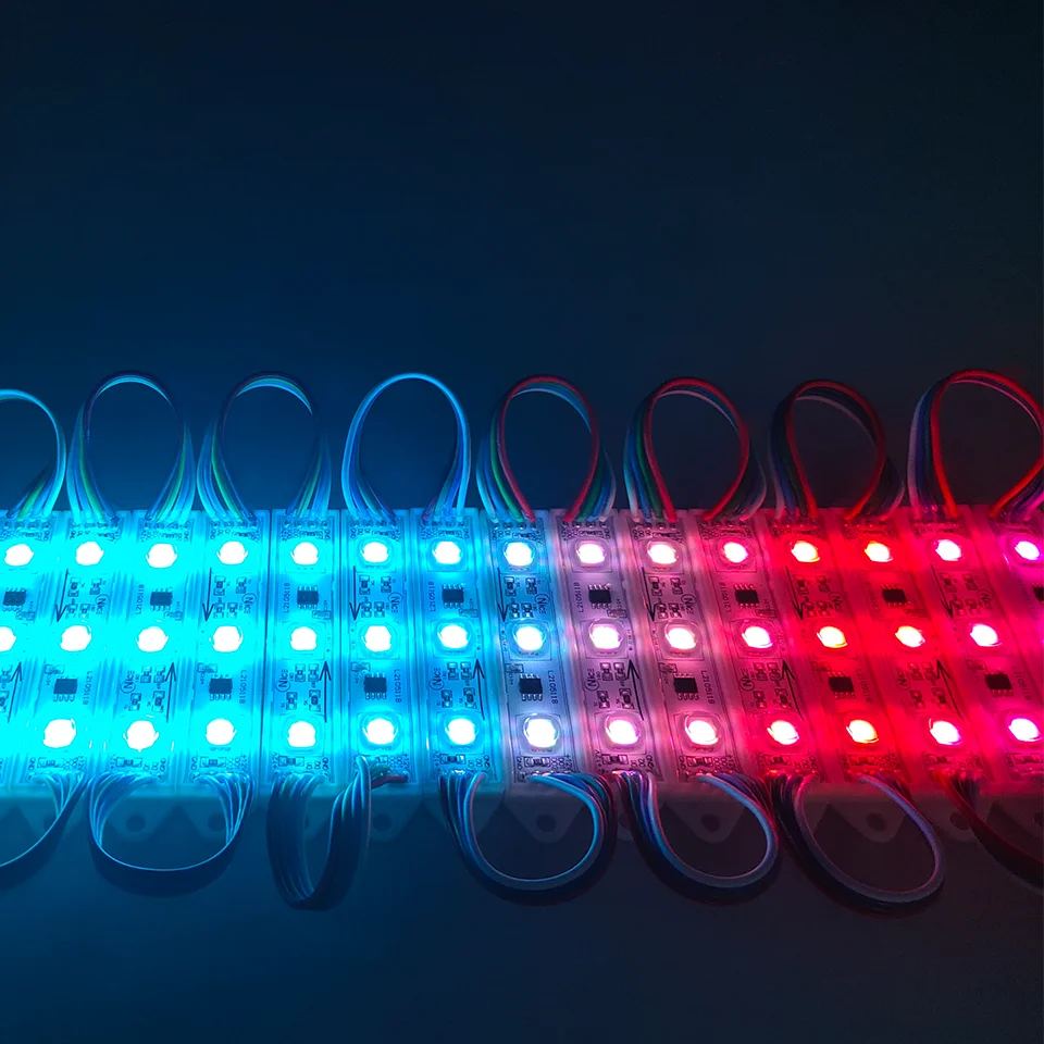 Светодиодный модуль 3smd с дистанционным управлением полноцветные модули светодиодов smd5050 WS2811 RGB