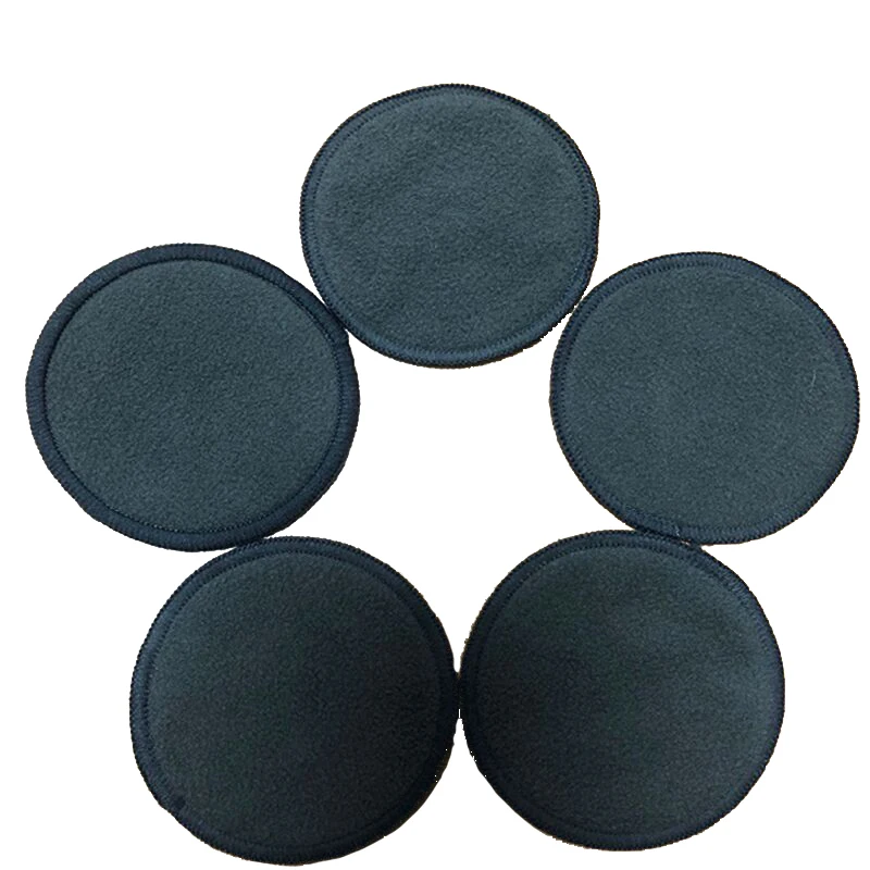 
Accept OEM 100% Recyclable Material Face Cleaning Pads Bamboo Cotton Charcoal Reusable Makeup Remover Pads 