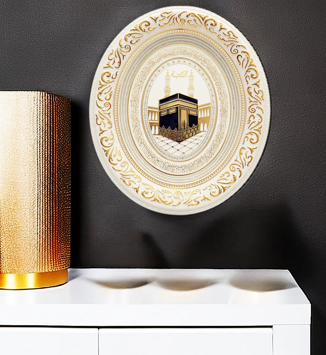 Luxury Custom Design Muslim Super Top Wall Art Handmade with Diamond Shiny Islamic Calligraphy Arabic Plastic Wall Art Multi Col