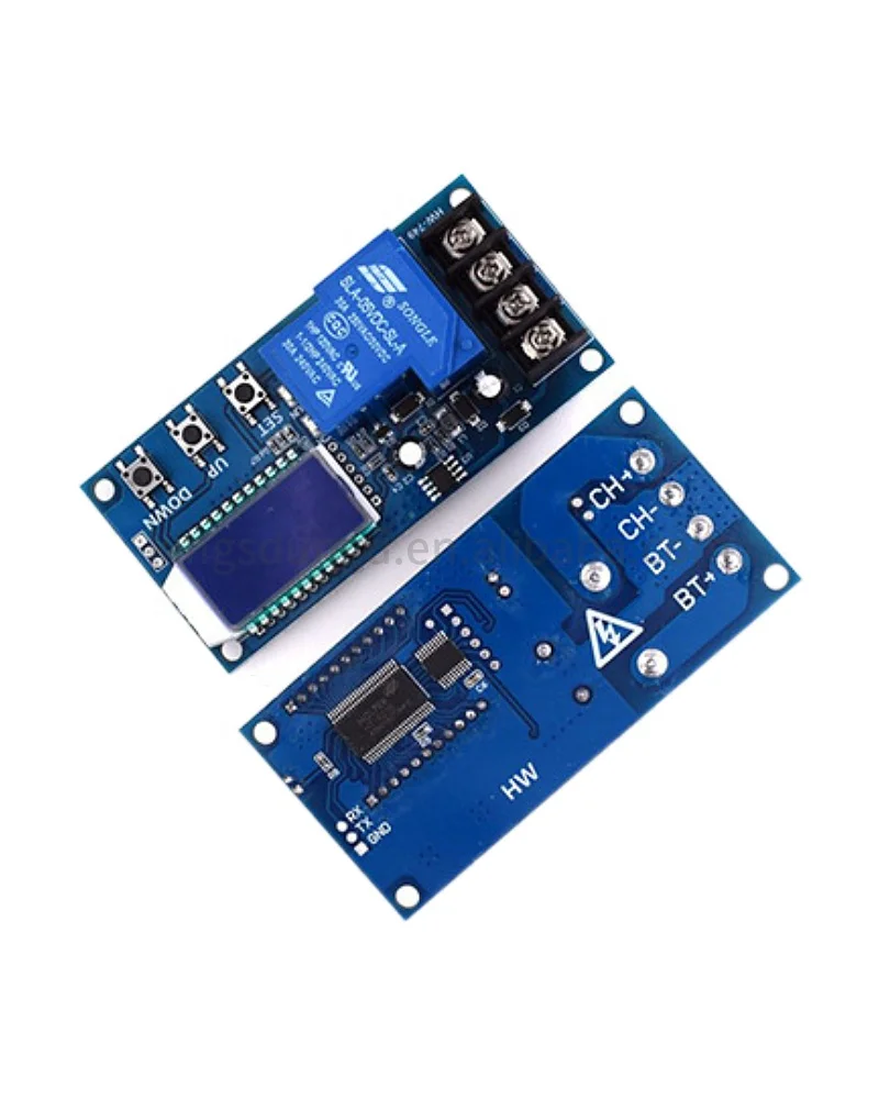 6-30V Micro USB Digital LCD Display Time Delay Relay Module Control Timer Switch Trigger Cycle Module XY-LJ02