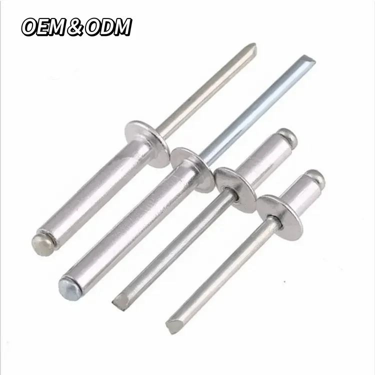 High Quality Wholesale Colored Remaches Pop Dome Head Open End Aluminum Blind Pop Rivets